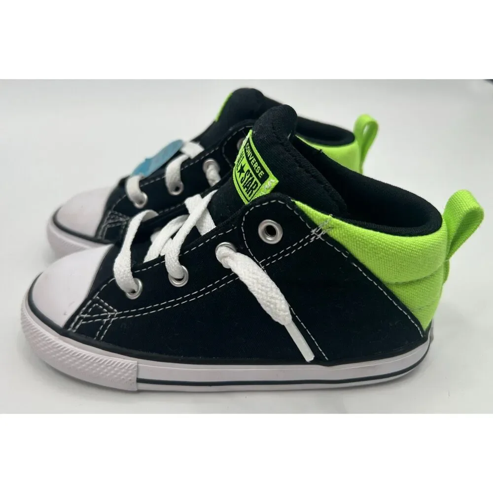 Converse Chuck Taylor All Star Axel Black Green Toddler Shoes Size 10